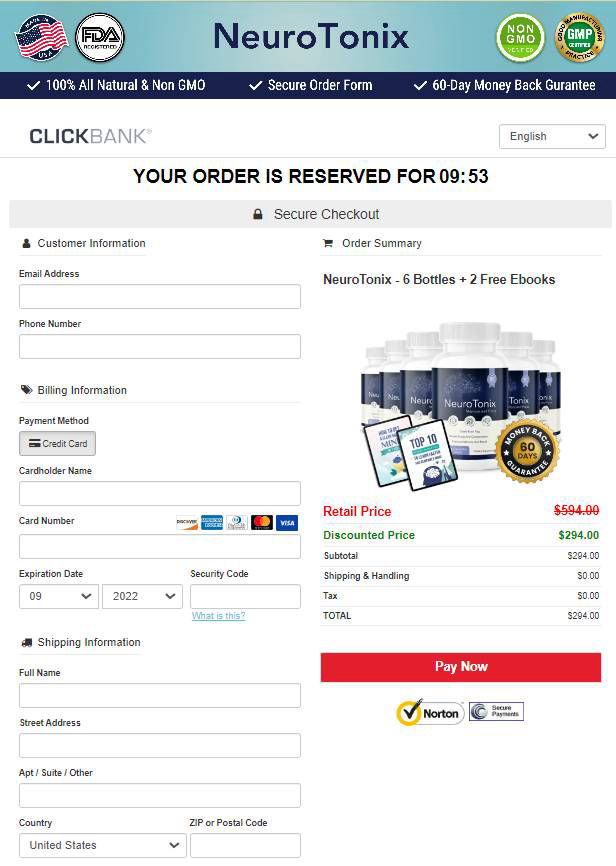 Revival Tonic - Secure page order